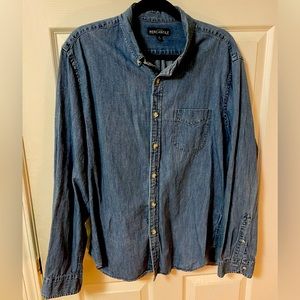 J. Crew Mercantile Denim L button down long sleeve shirt